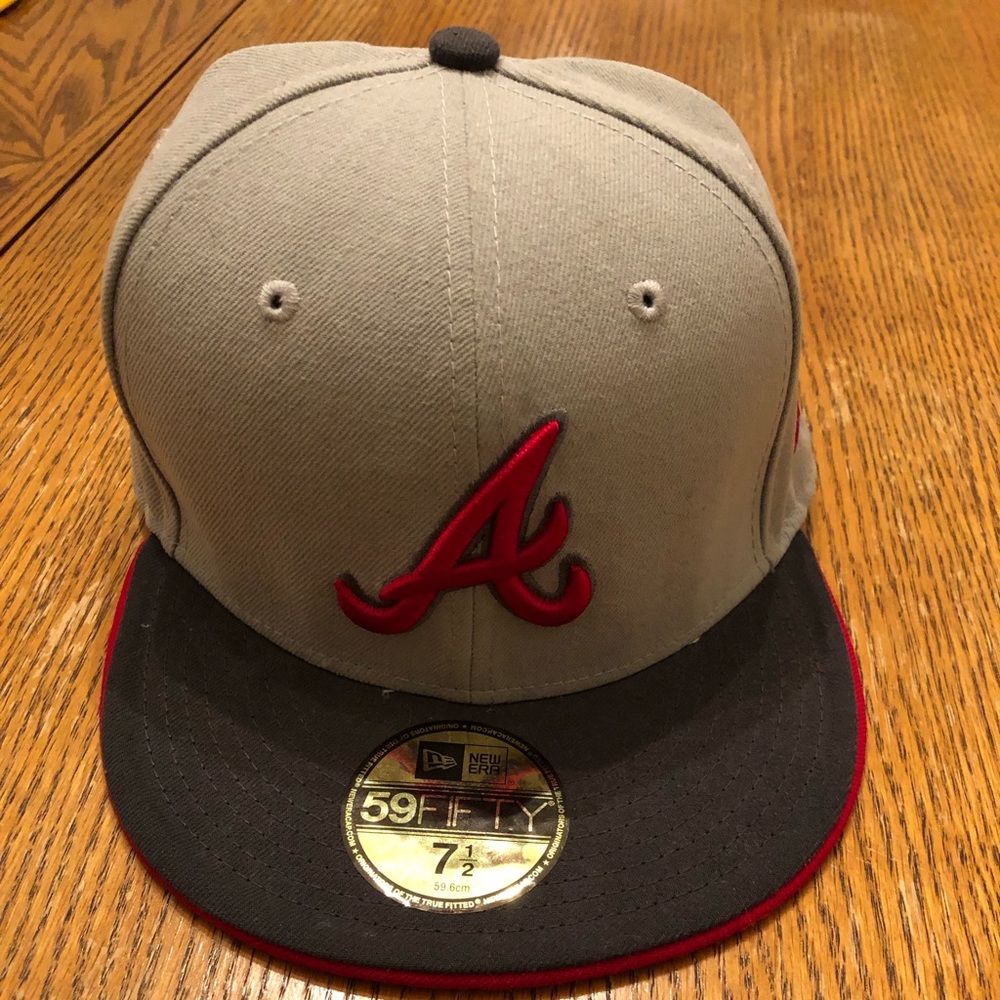 New Era 59Fifty Atlanta Braves Fitted Hat SZ 7 1/2
